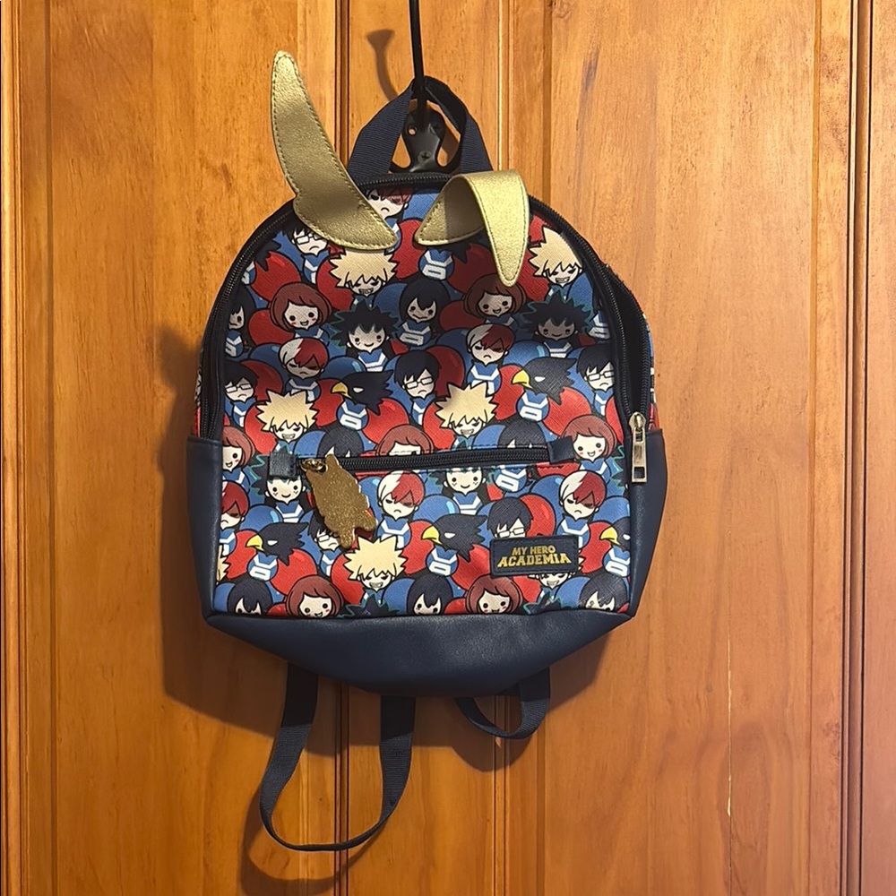 Anime Character Mini Backpack with Red and Blue